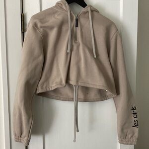 Les girls les boys cropped hoodie